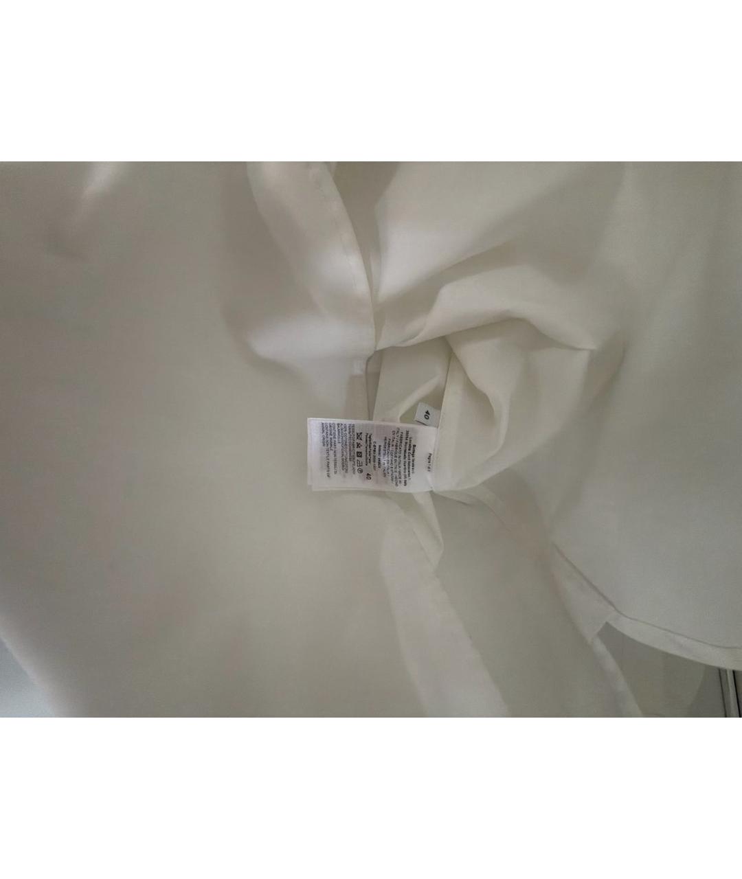 BOTTEGA VENETA Белая хлопковая рубашка, фото 5