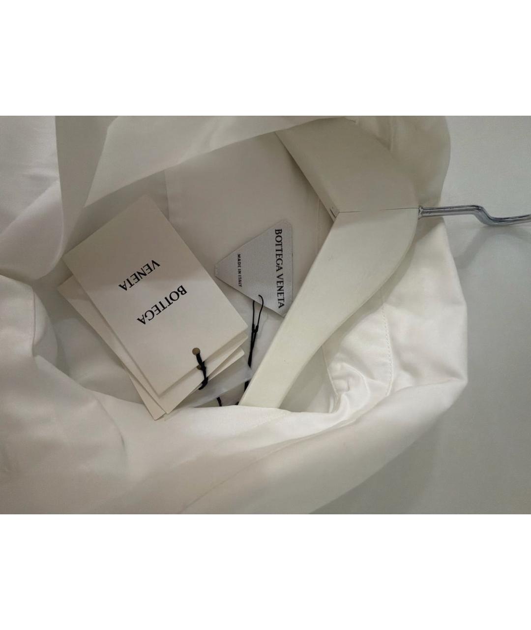 BOTTEGA VENETA Белая хлопковая рубашка, фото 3