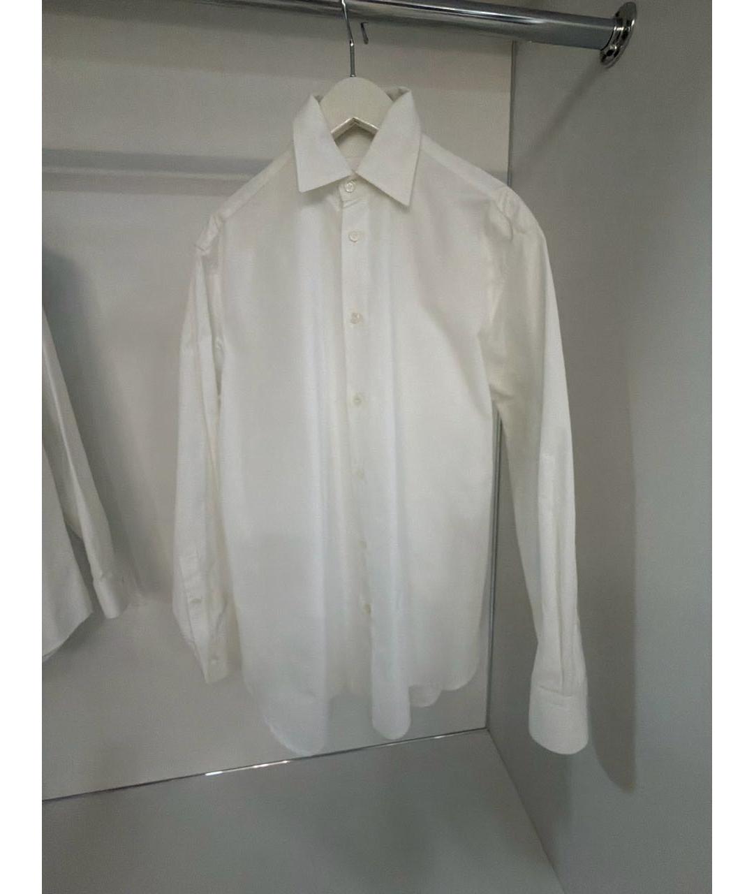 BOTTEGA VENETA Белая хлопковая рубашка, фото 7