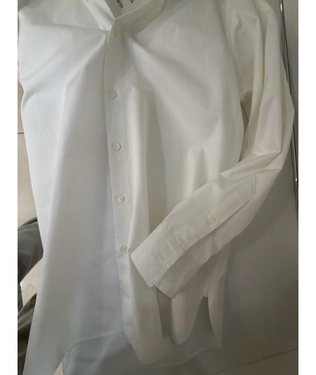 BOTTEGA VENETA Белая хлопковая рубашка, фото 4