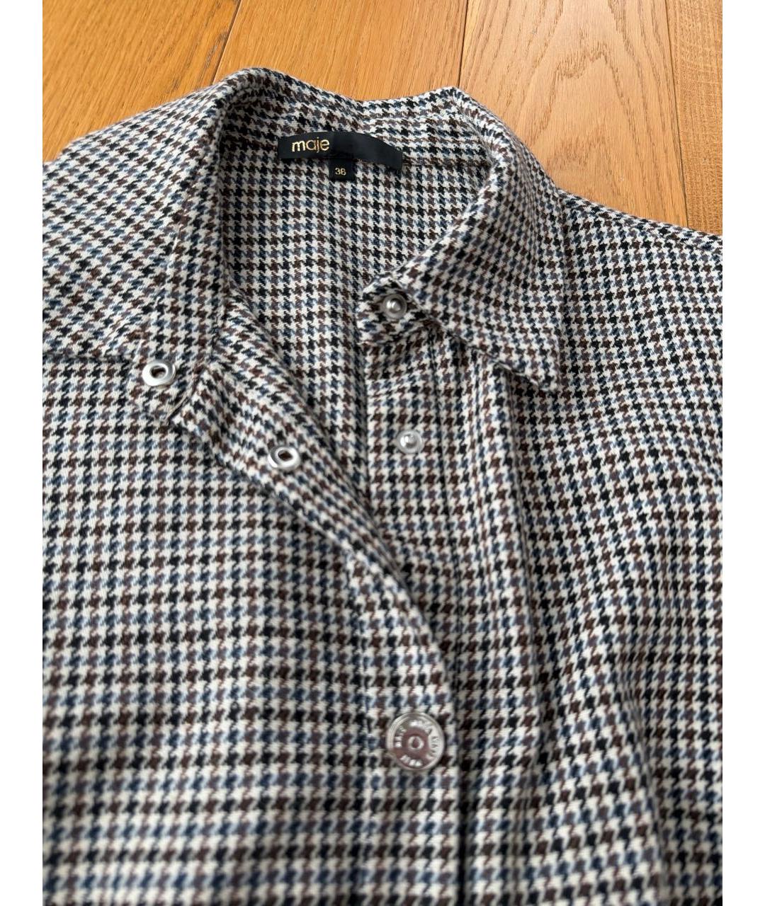 MAJE Коричневый шерстяной комбинезон, фото 5