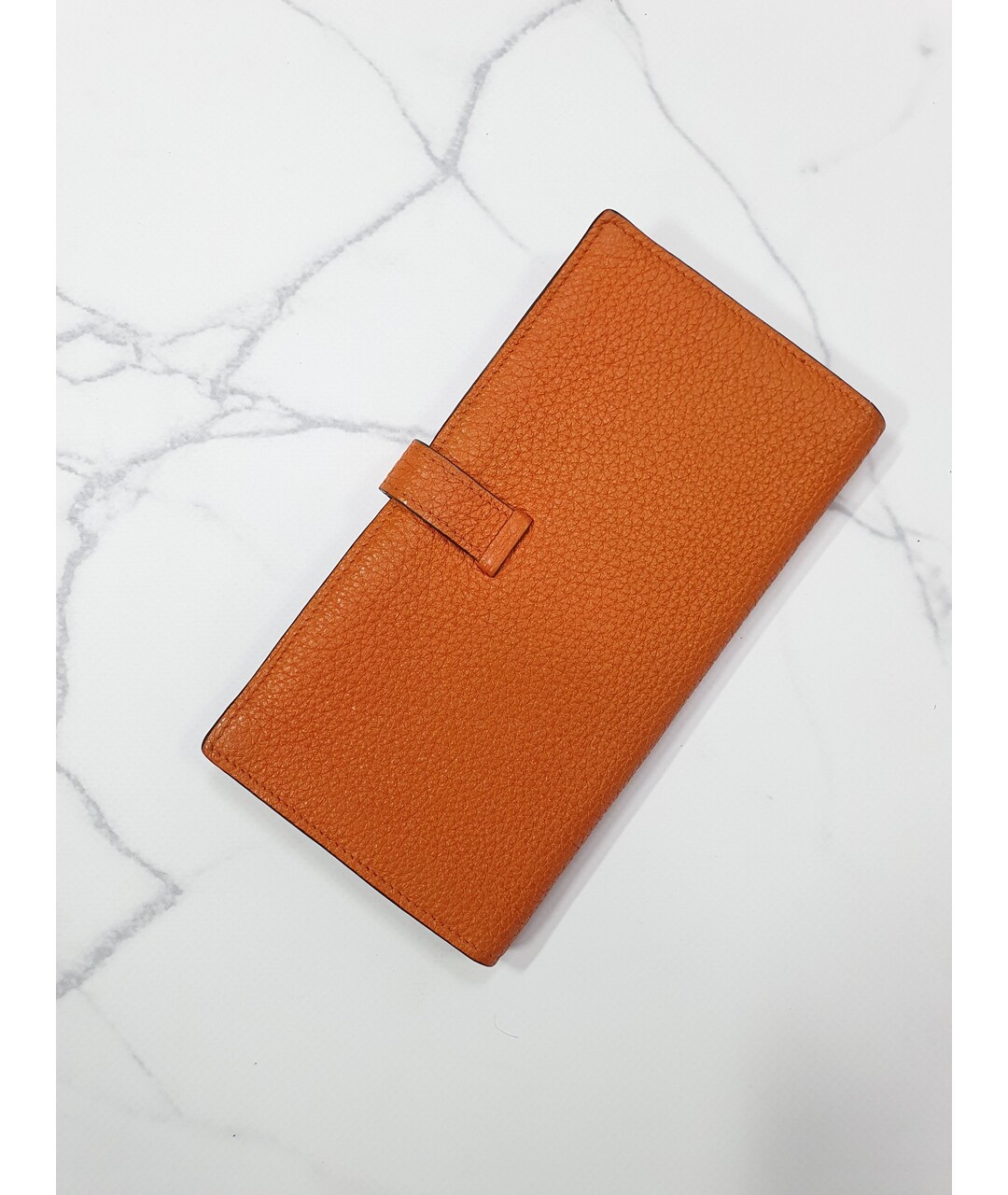 HERMES PRE-OWNED Оранжевый кожаный кошелек, фото 2