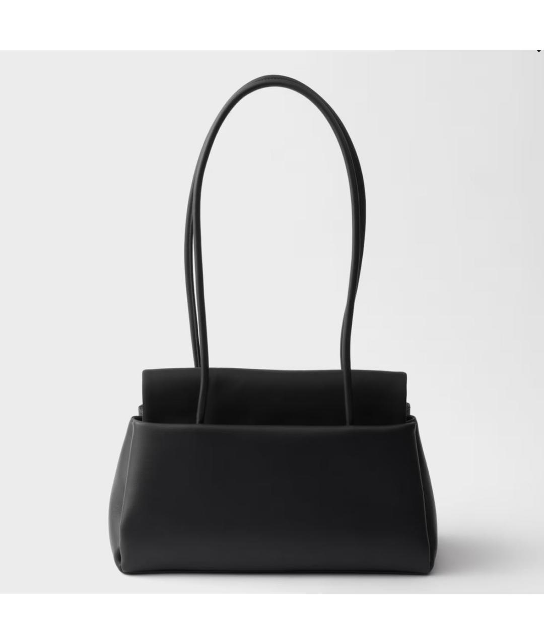 PRADA Черная кожаная сумка тоут, фото 4