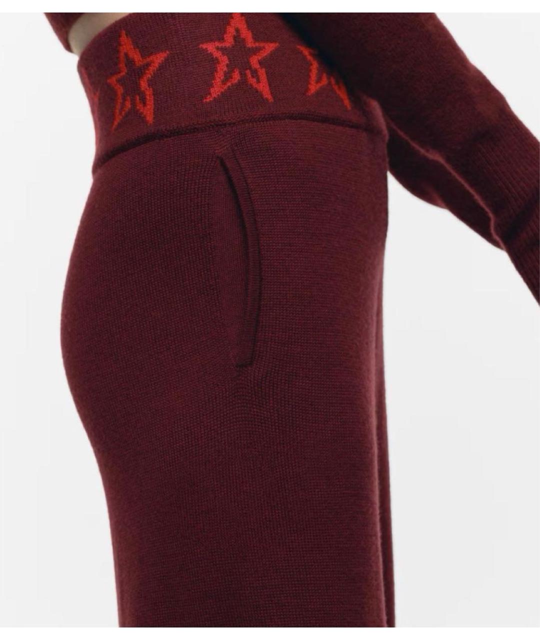 PERFECT MOMENT Бордовый шерстяной костюм с брюками, фото 5