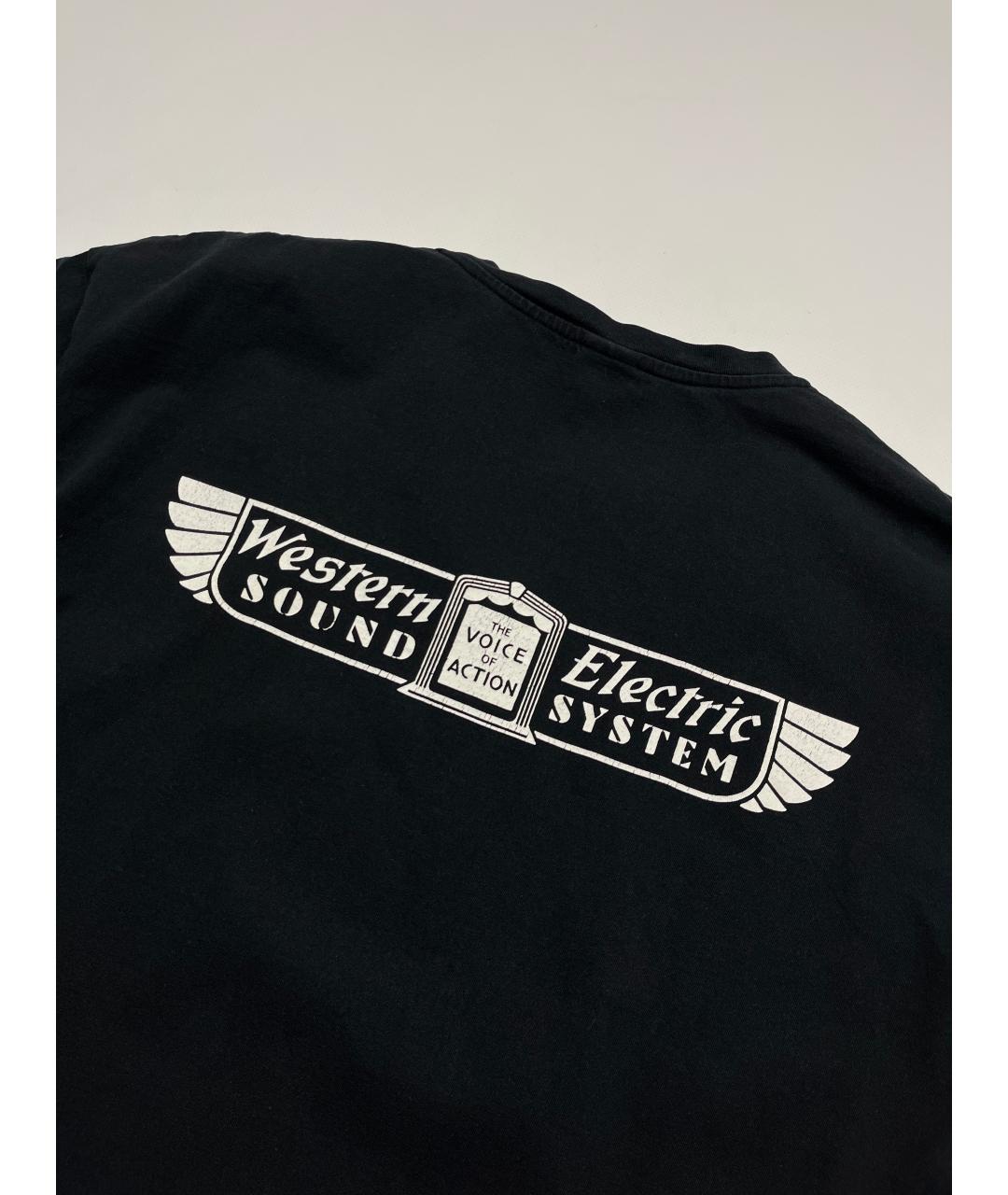 WACKO MARIA Черная хлопковая футболка, фото 8