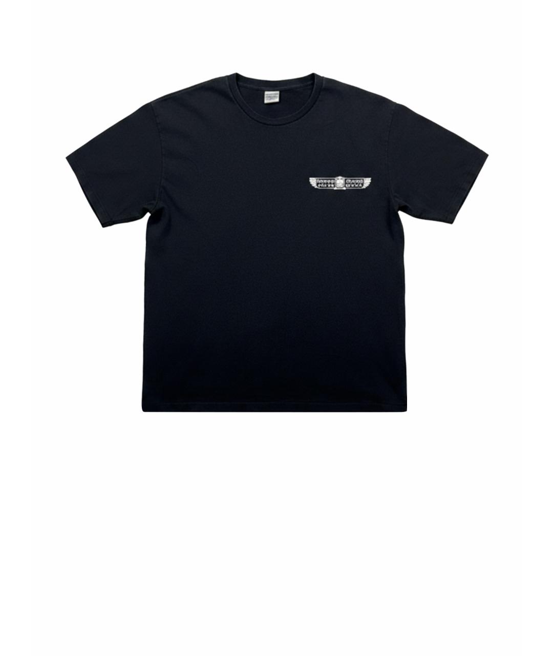 WACKO MARIA Черная хлопковая футболка, фото 1