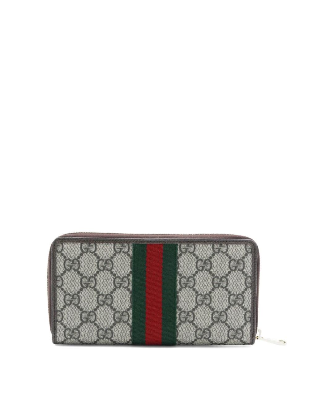 GUCCI Коричневый кожаный кошелек, фото 2