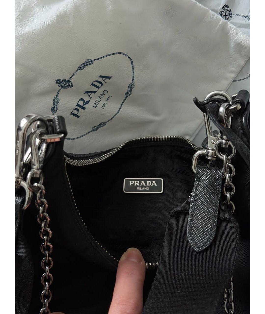 PRADA Черная сумка с короткими ручками, фото 6