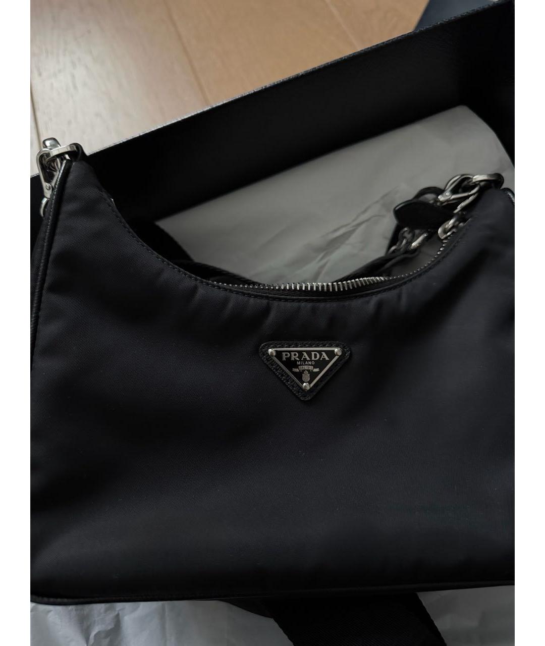 PRADA Черная сумка с короткими ручками, фото 3