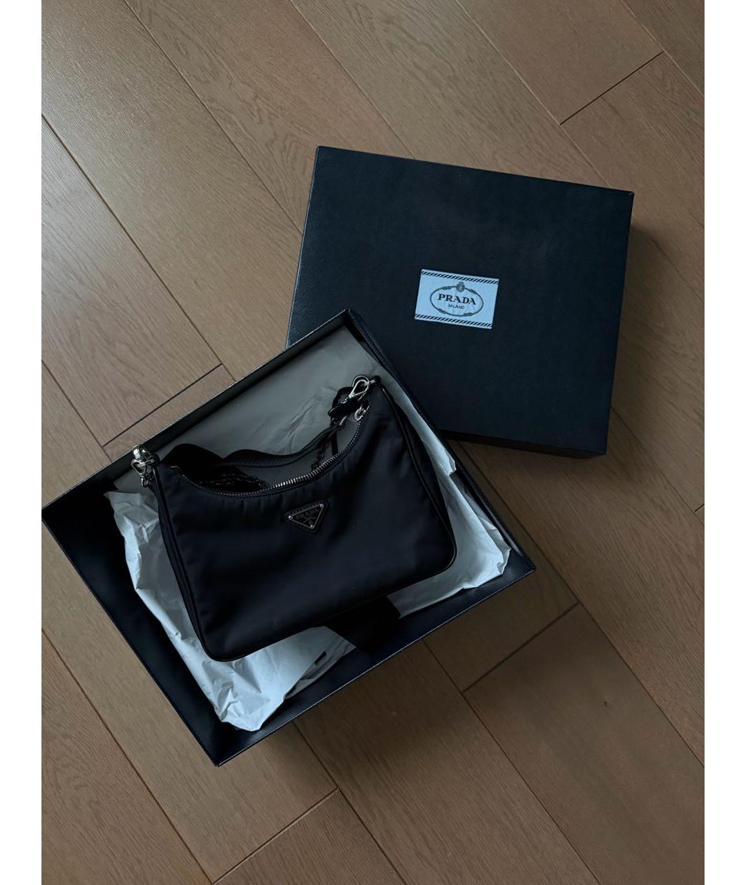 PRADA Черная сумка с короткими ручками, фото 4