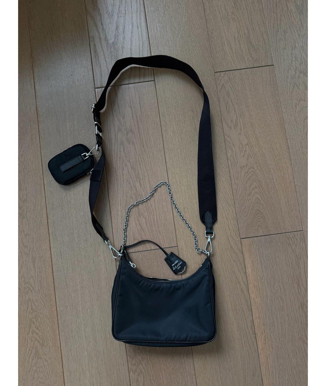 PRADA Черная сумка с короткими ручками, фото 2