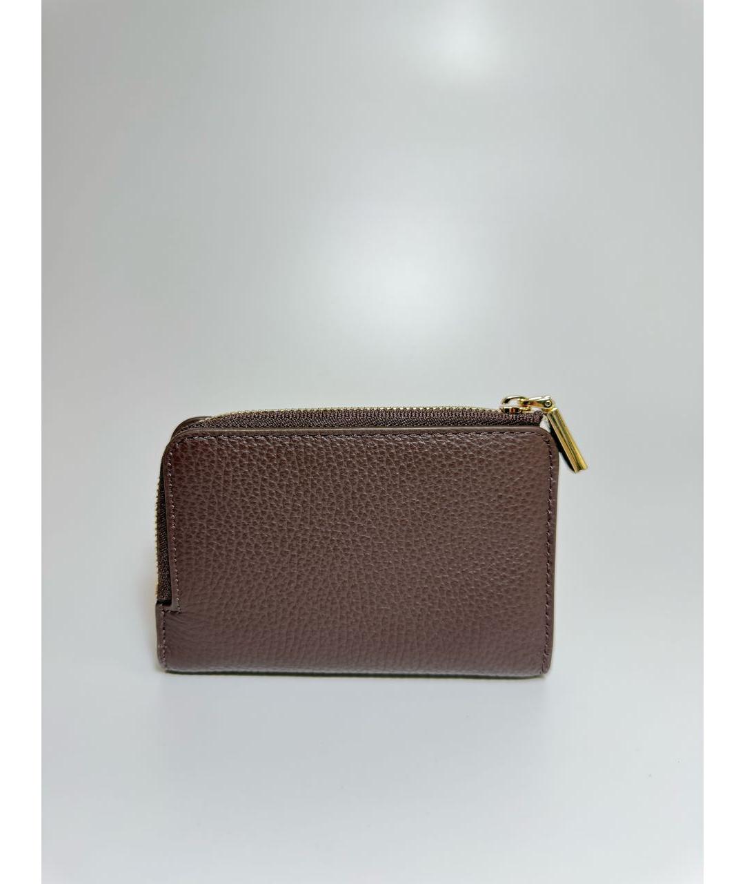 COCCINELLE Коричневый кожаный кошелек, фото 2