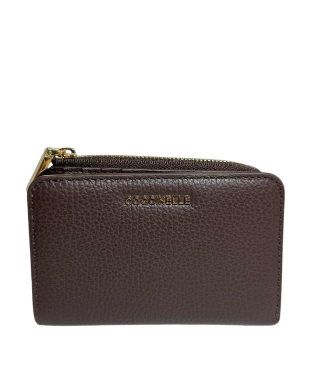 COCCINELLE Коричневый кожаный кошелек, фото 1