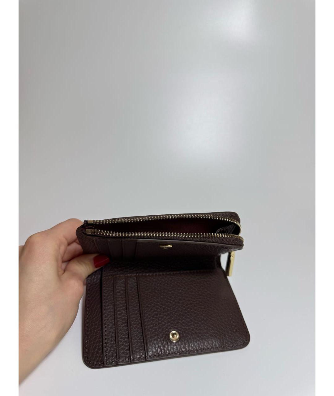 COCCINELLE Коричневый кожаный кошелек, фото 5