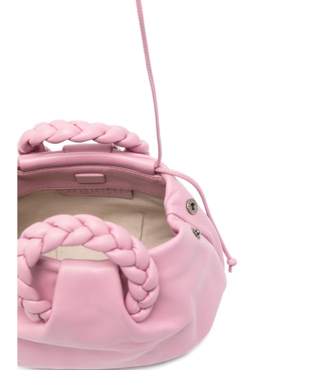 HEREU Розовая кожаная сумка через плечо, фото 3