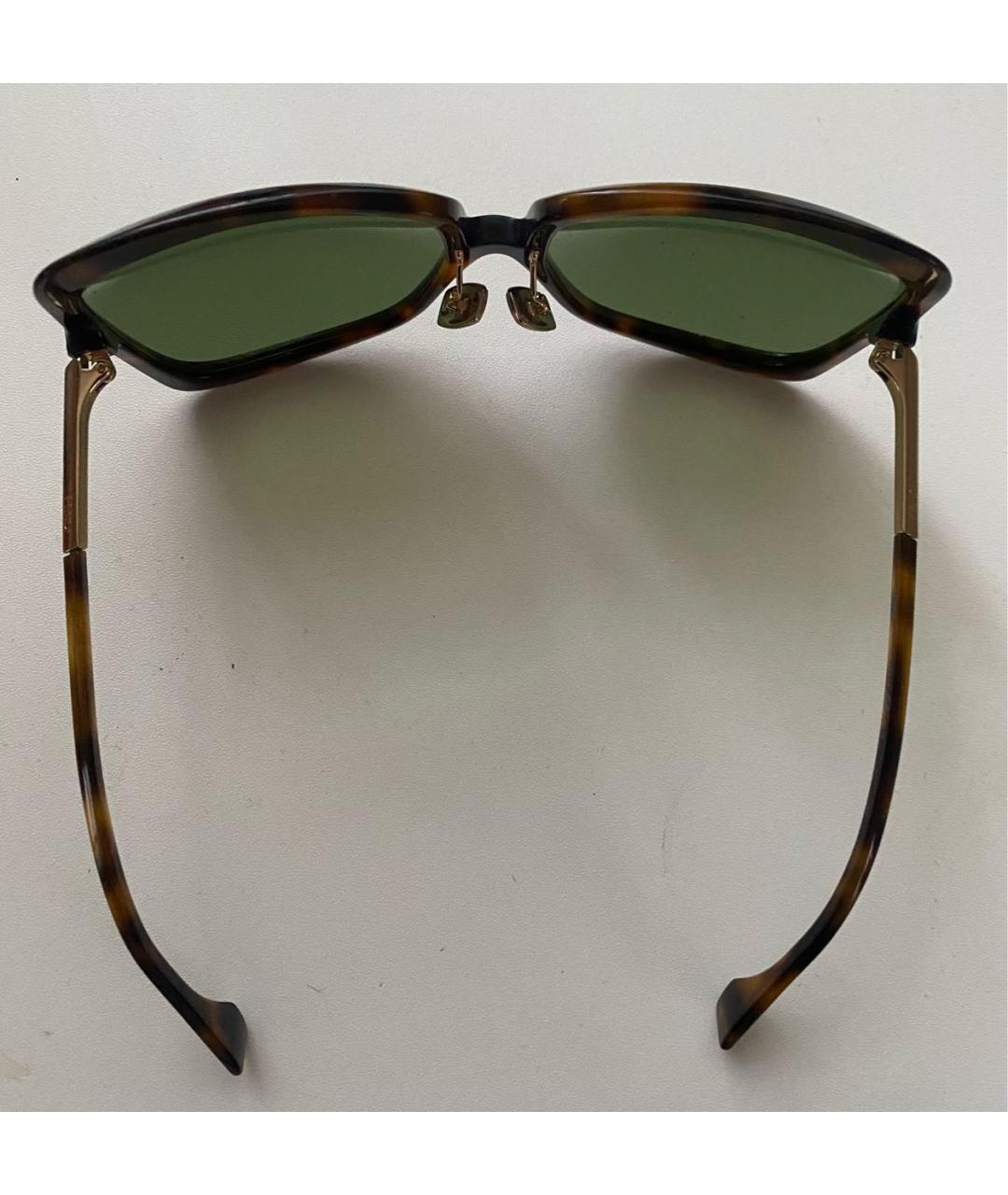 FENDI Зеленые пластиковые солнцезащитные очки, фото 2