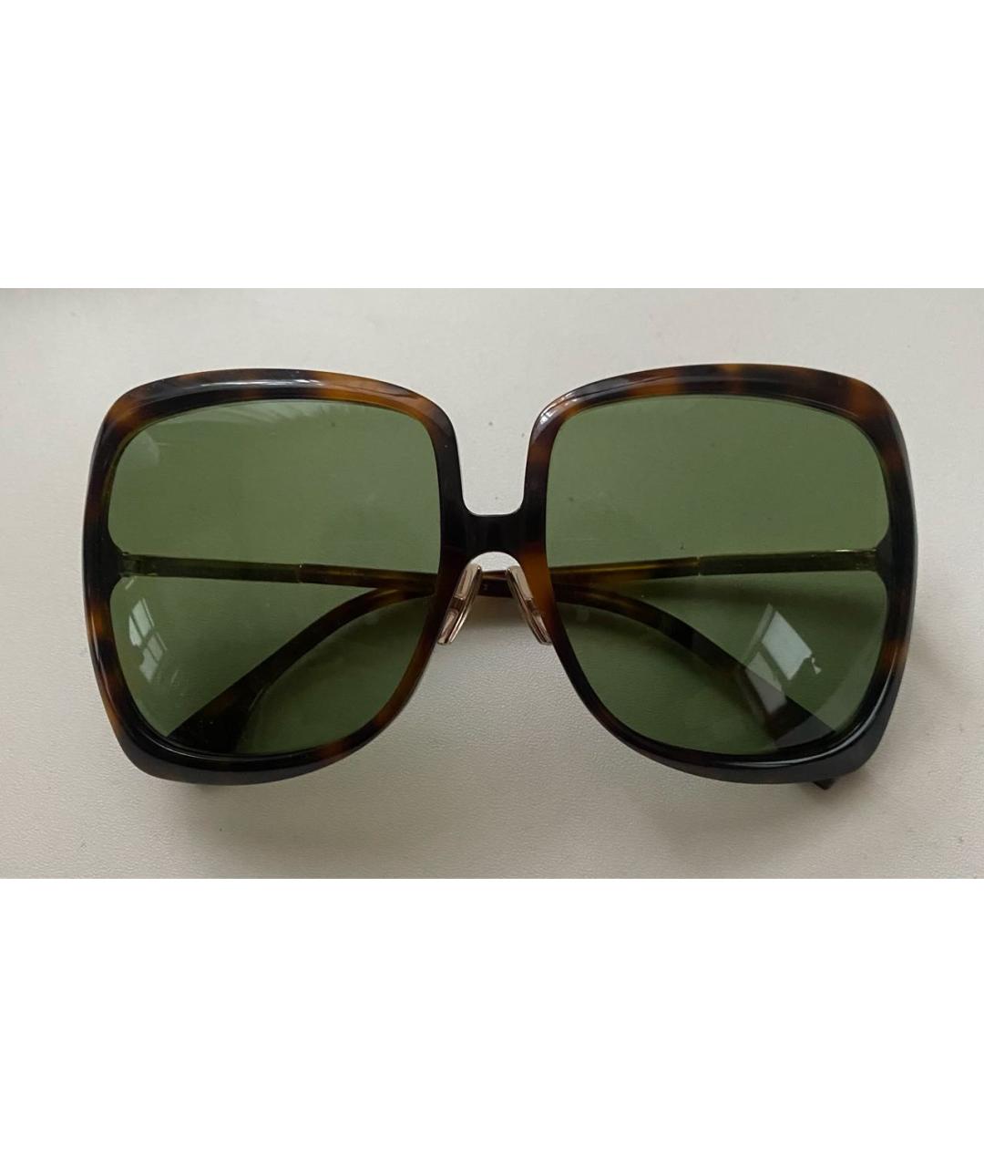 FENDI Зеленые пластиковые солнцезащитные очки, фото 7