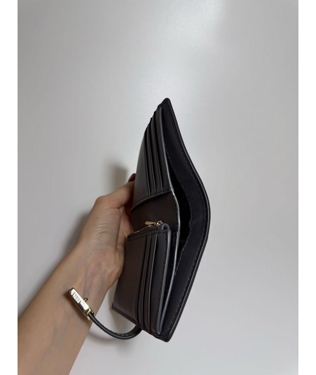 FURLA Серый кожаный кошелек, фото 6