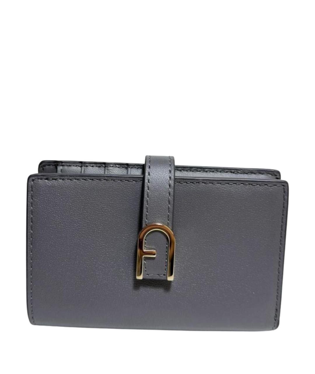 FURLA Серый кожаный кошелек, фото 1