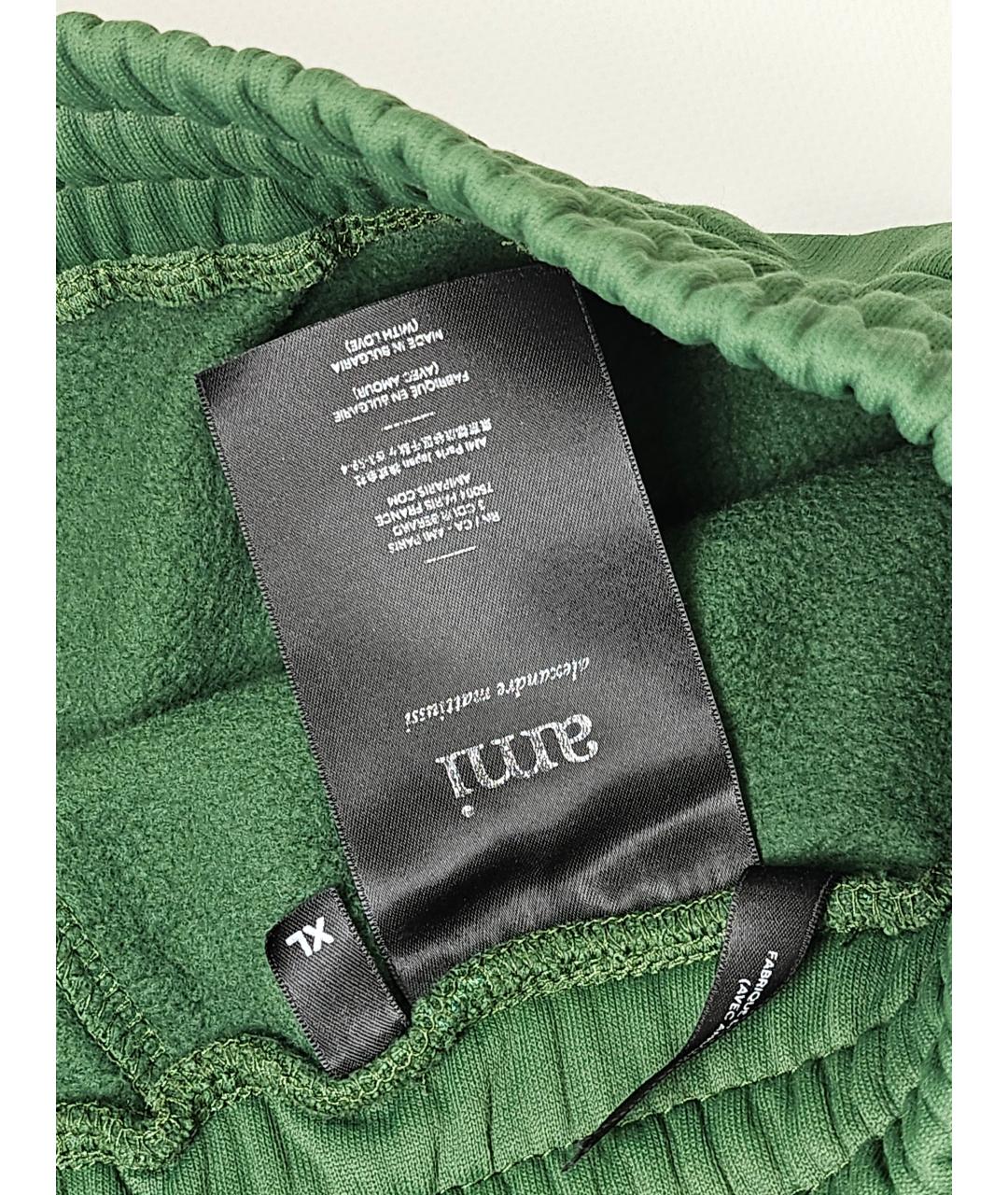 Ami Paris Зеленые хлопковые повседневные брюки, фото 6