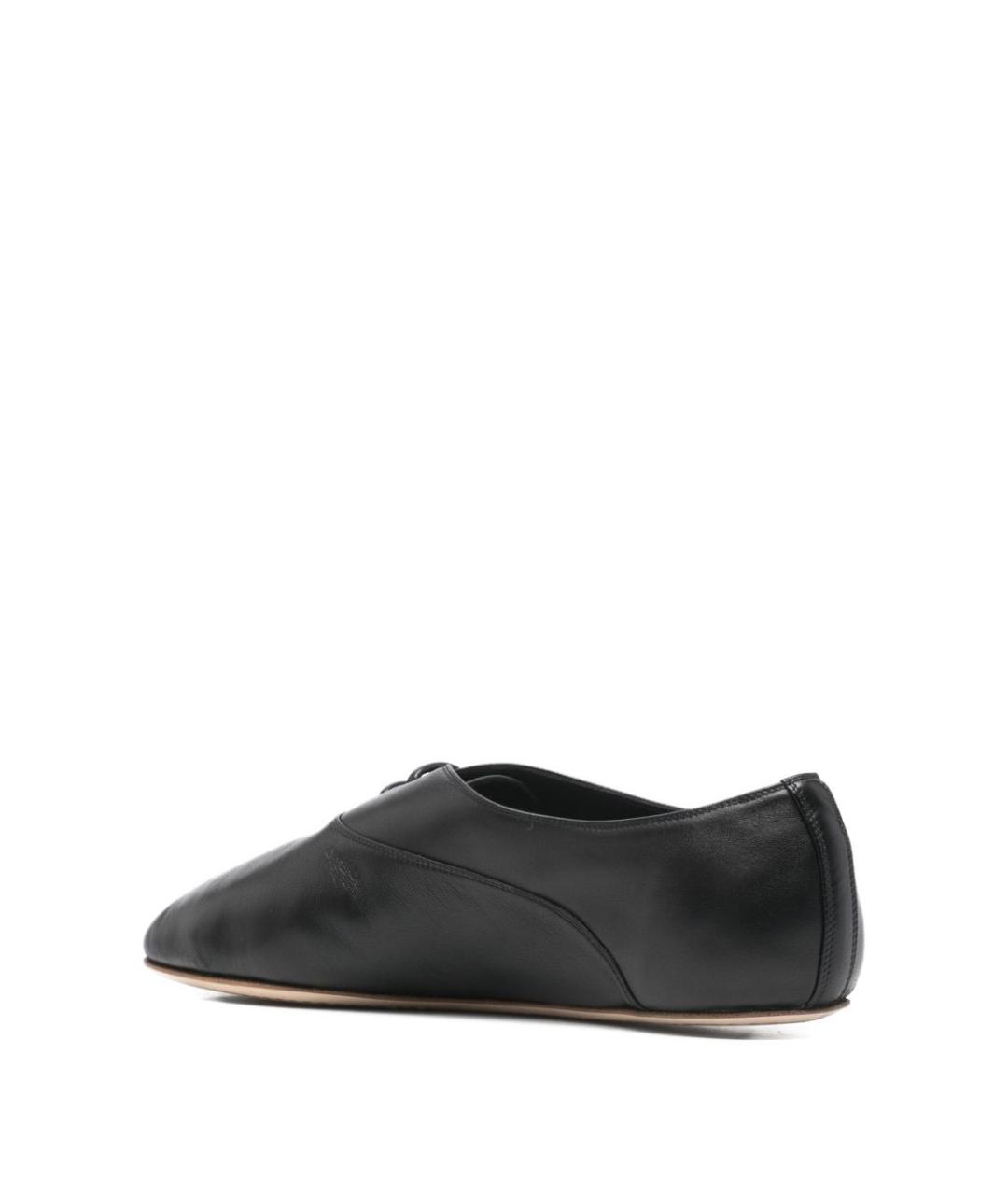 CELINE Черные кожаные низкие кроссовки / кеды, фото 4