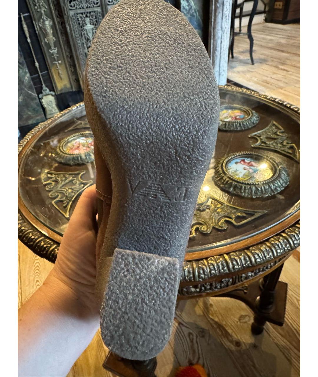 EMPORIO ARMANI Коричневые замшевые ботильоны, фото 8