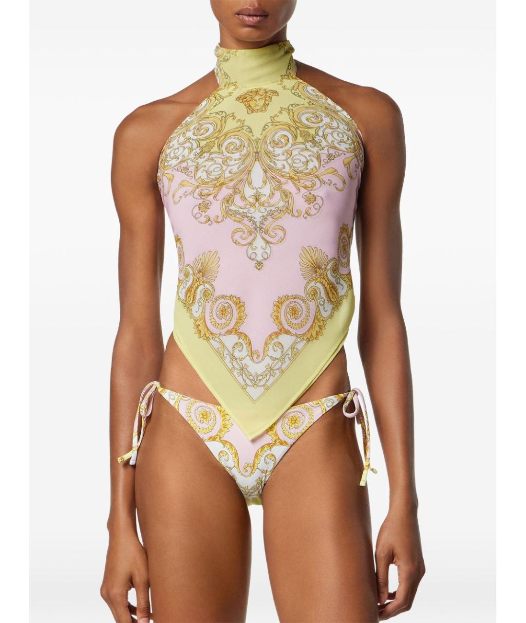 VERSACE Мульти полиэстеровая майка, фото 2