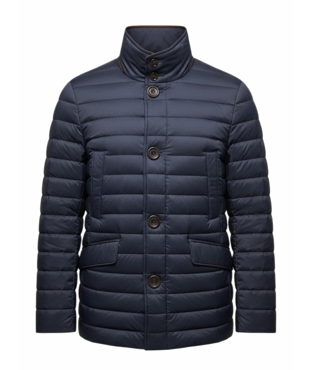 MOORER Черная полиэстеровая куртка, фото 1