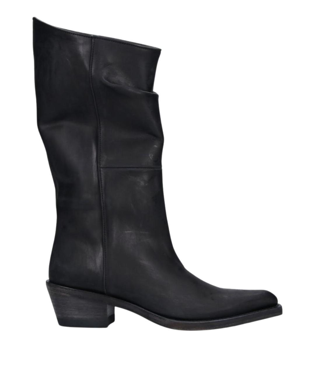 KHAITE Черные кожаные сапоги, фото 1