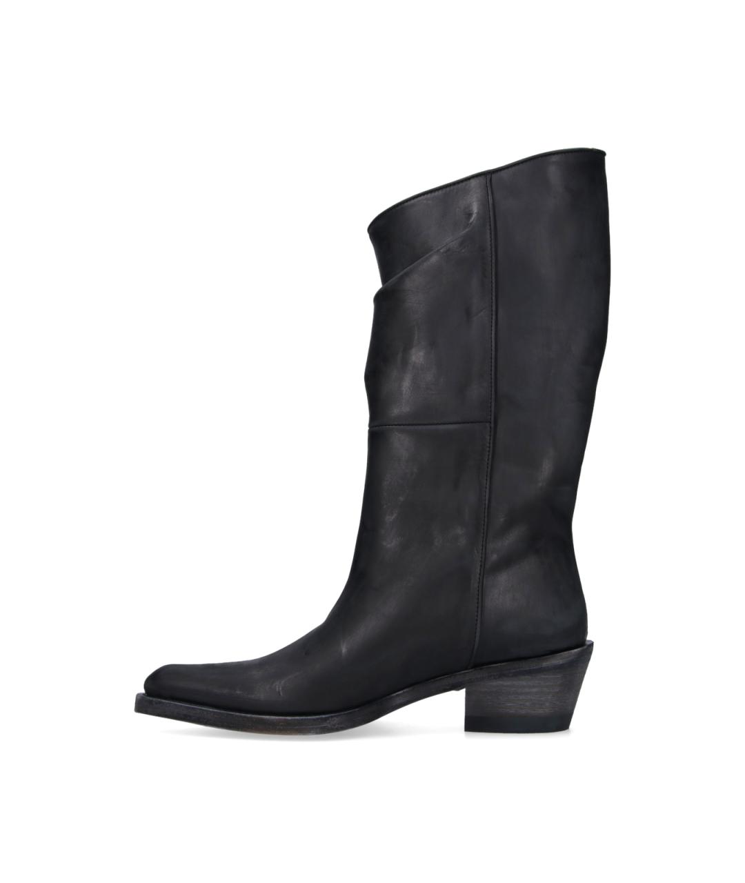 KHAITE Черные кожаные сапоги, фото 3