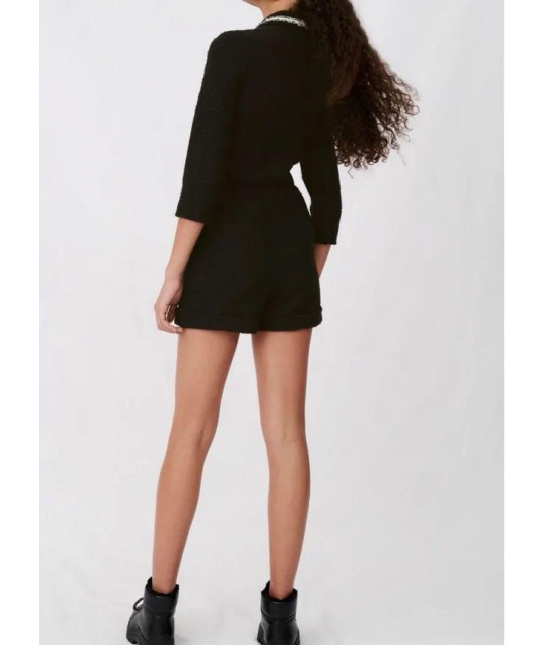 MAJE Черный хлопковый комбинезон, фото 7