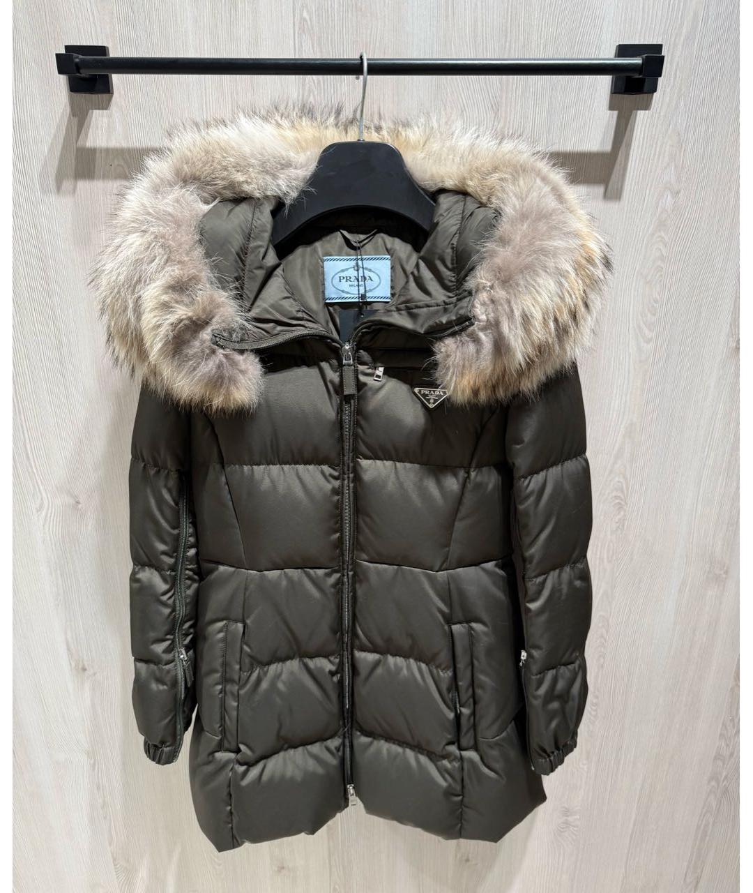 PRADA Хаки пуховик, фото 8