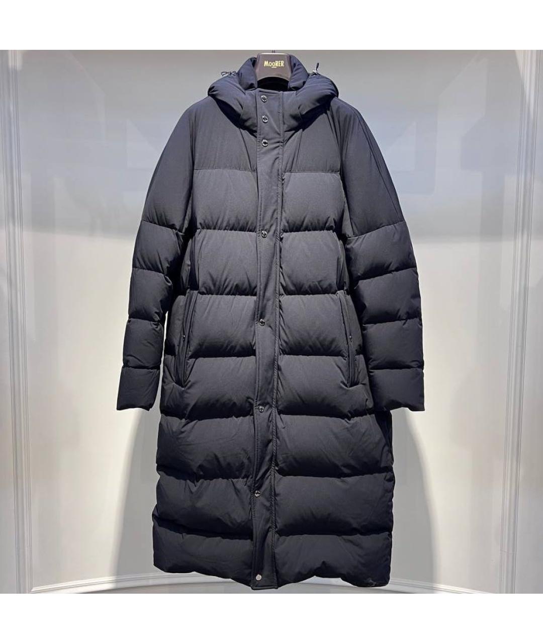 MOORER Черная полиэстеровая куртка, фото 4