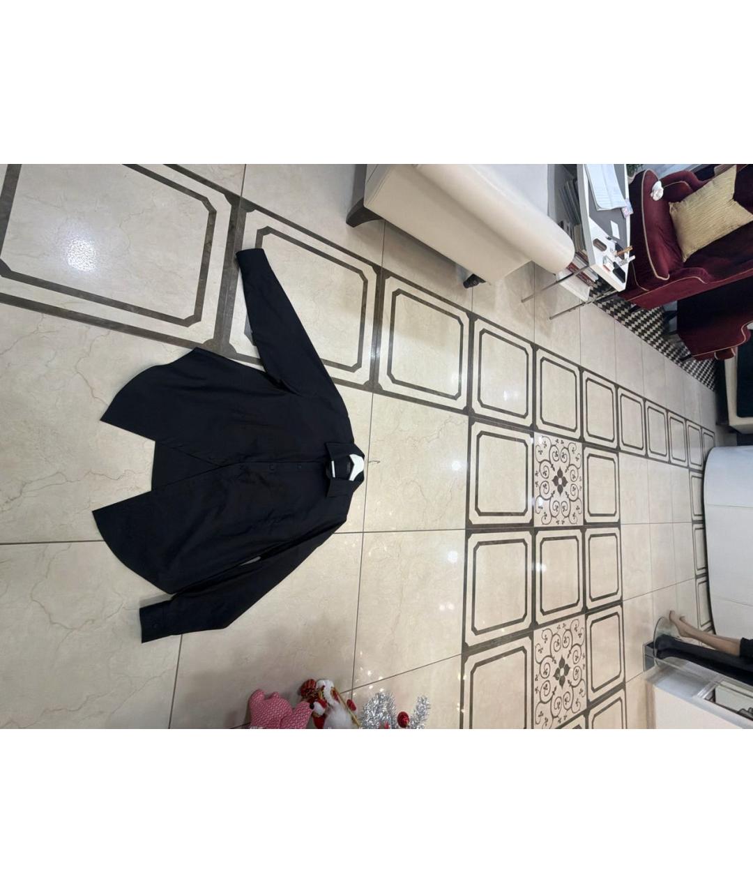 BALENCIAGA Черная хлопковая рубашка, фото 5