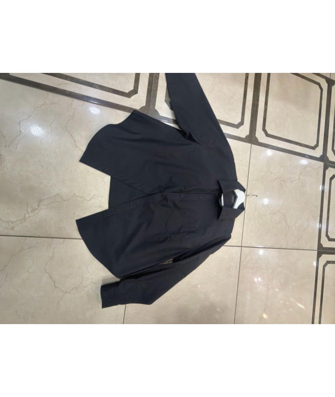 BALENCIAGA Черная хлопковая рубашка, фото 6