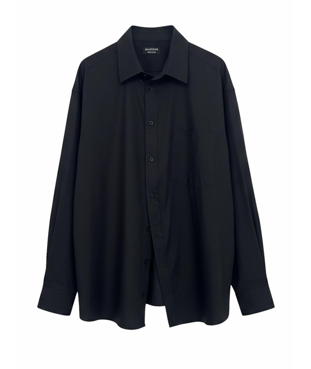 BALENCIAGA Черная хлопковая рубашка, фото 1