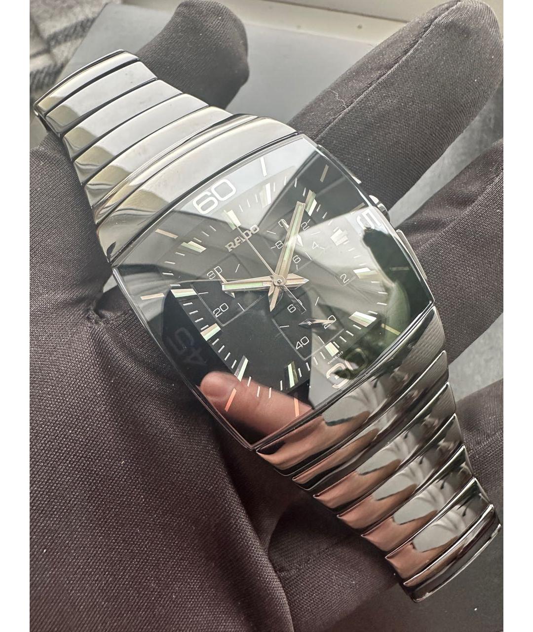 RADO Черные керамические часы, фото 5