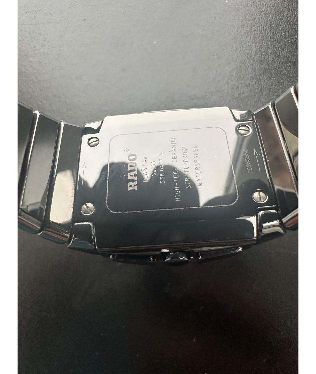 RADO Черные керамические часы, фото 2