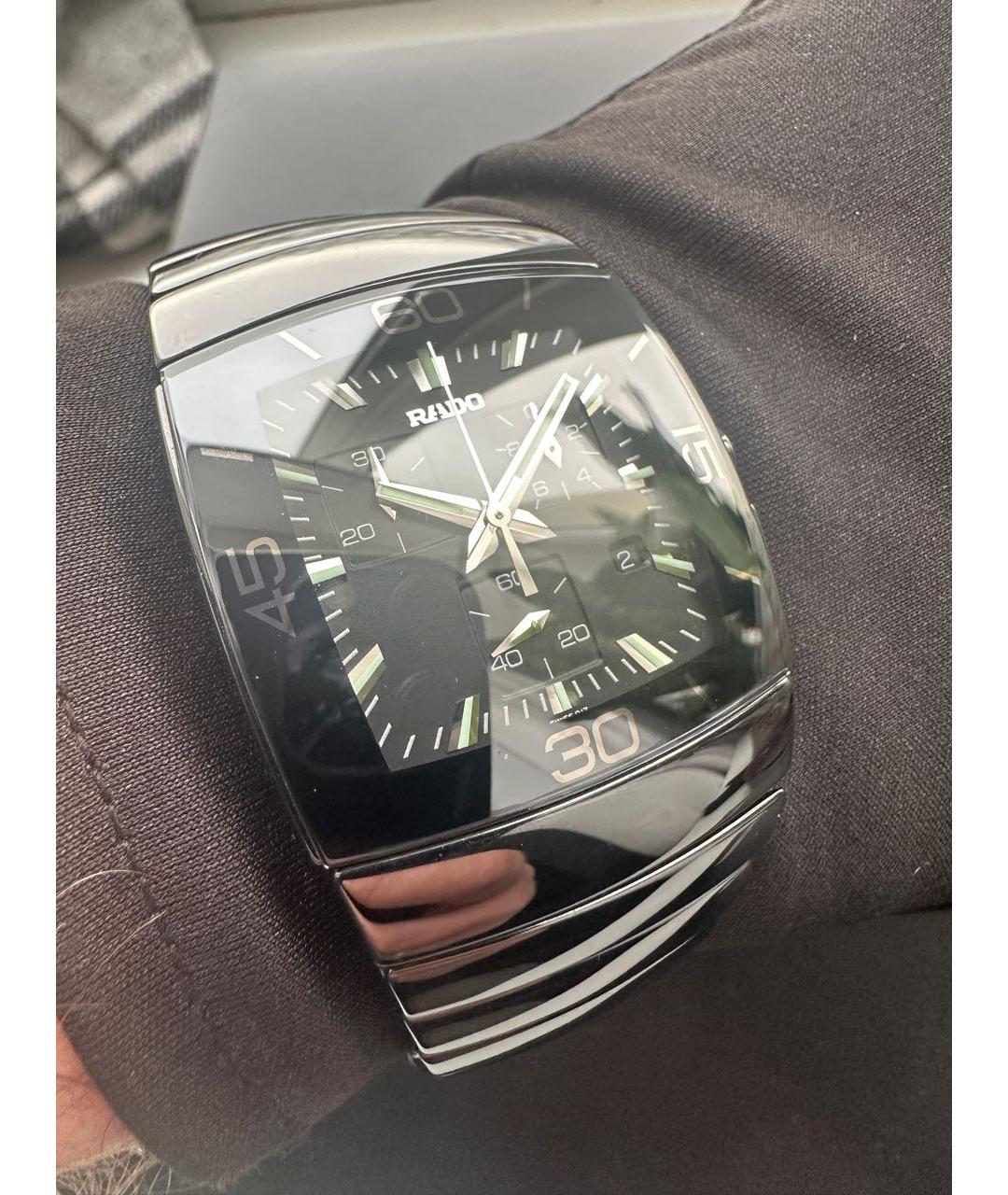 RADO Черные керамические часы, фото 8