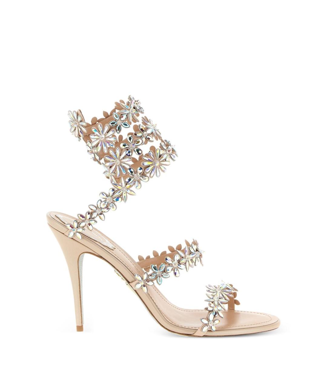 RENE CAOVILLA Бежевые босоножки, фото 1