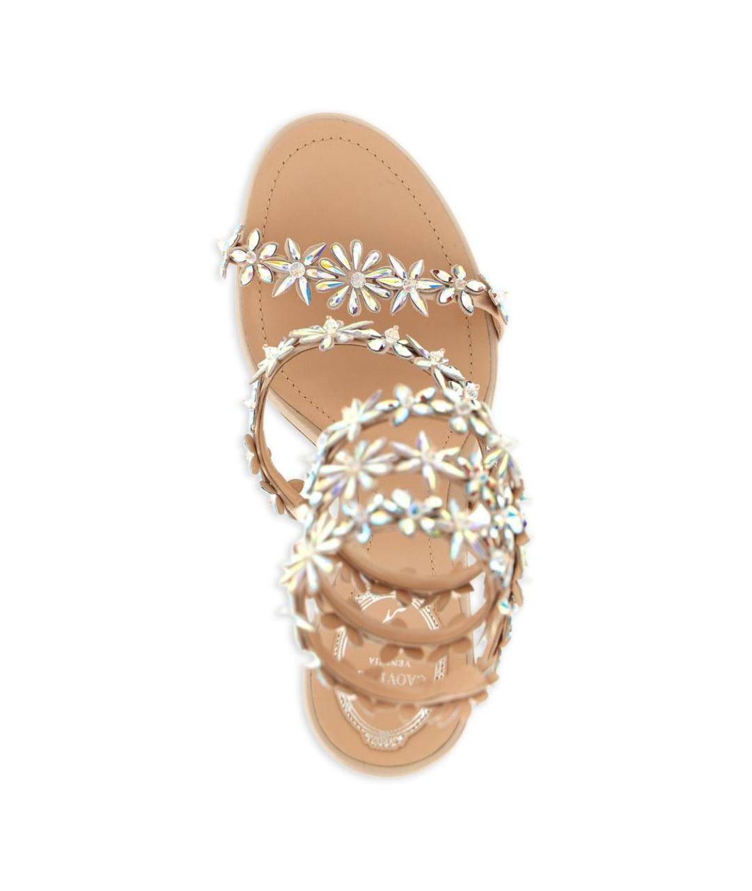 RENE CAOVILLA Бежевые босоножки, фото 4