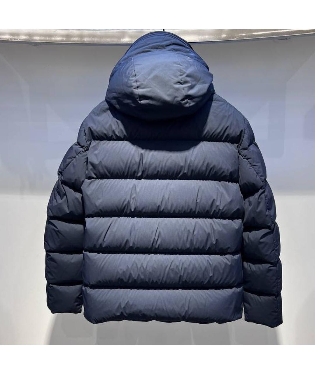 MOORER Темно-синяя полиэстеровая куртка, фото 2