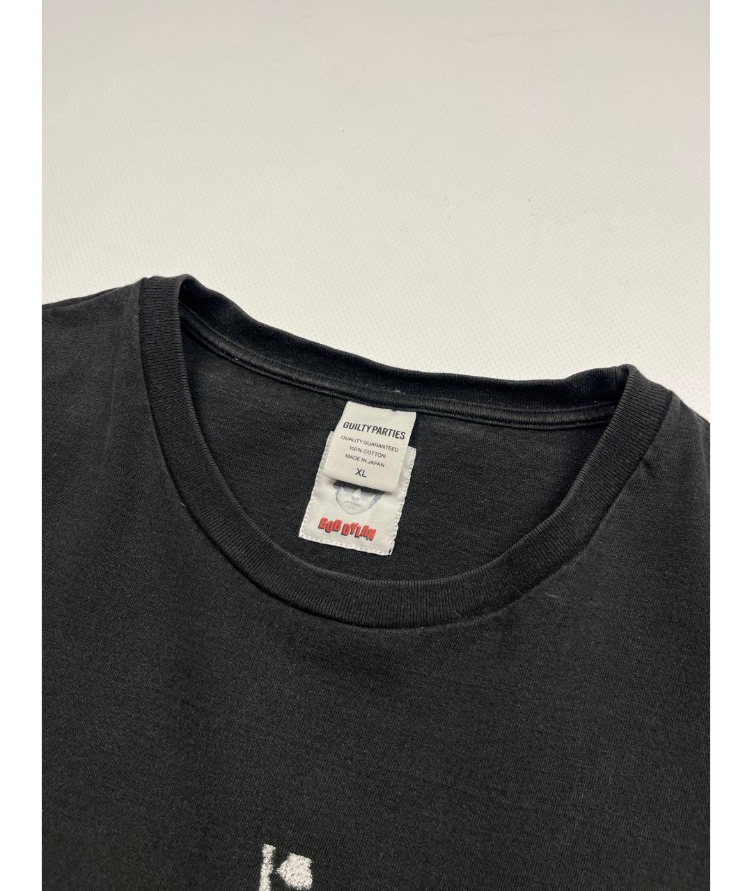 WACKO MARIA Черная хлопковая футболка, фото 3