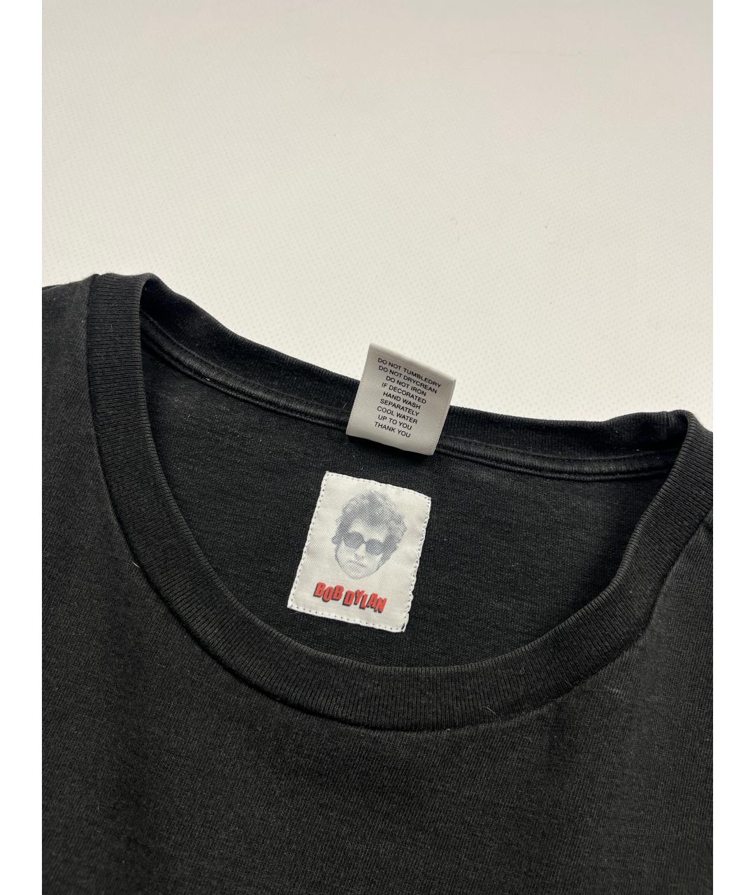 WACKO MARIA Черная хлопковая футболка, фото 4