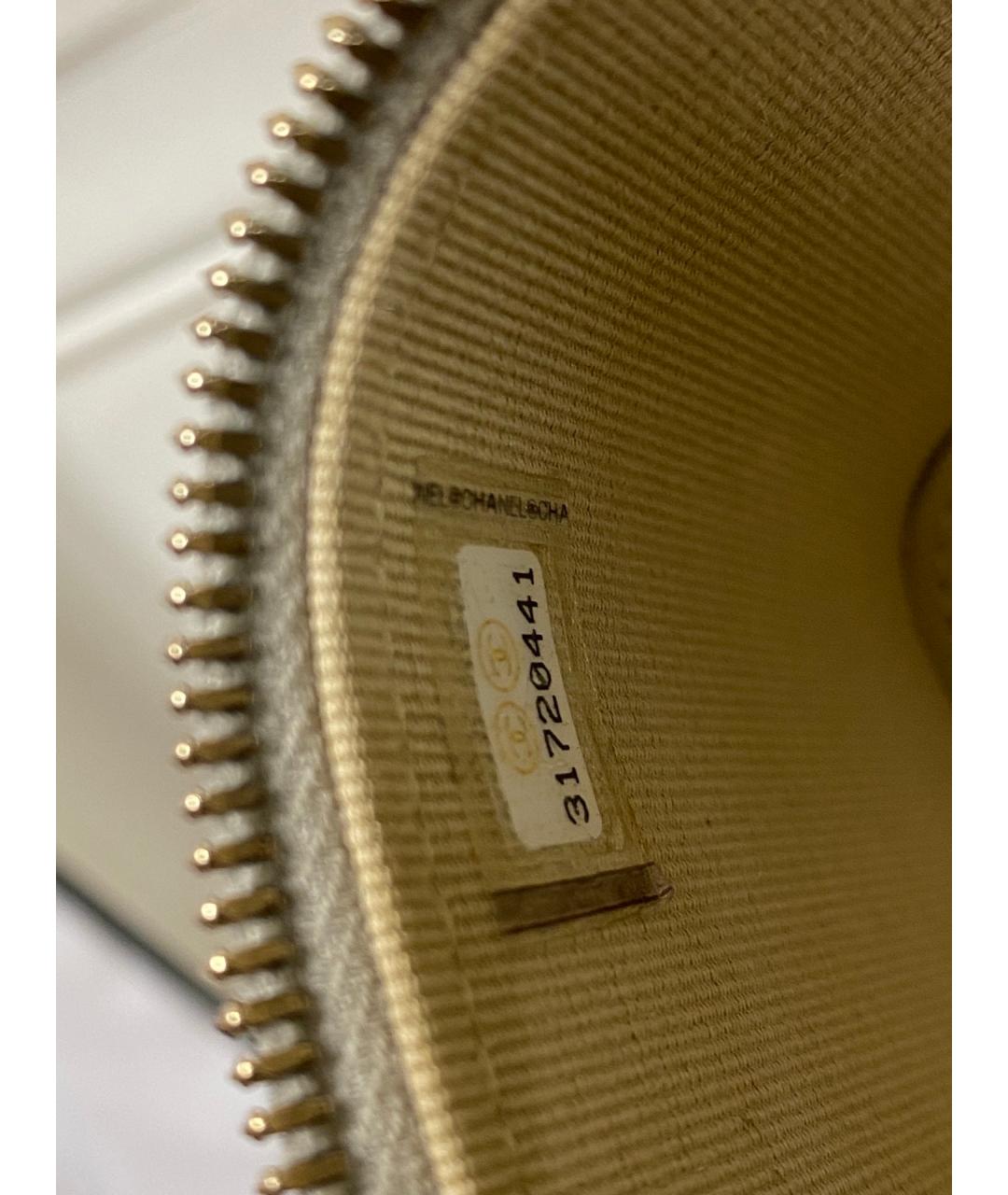 CHANEL Серая кожаная сумка через плечо, фото 7