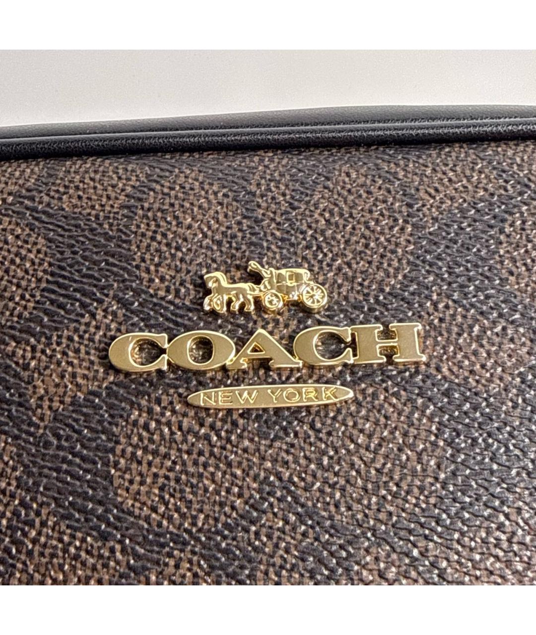 COACH Коричневая сумка через плечо, фото 8