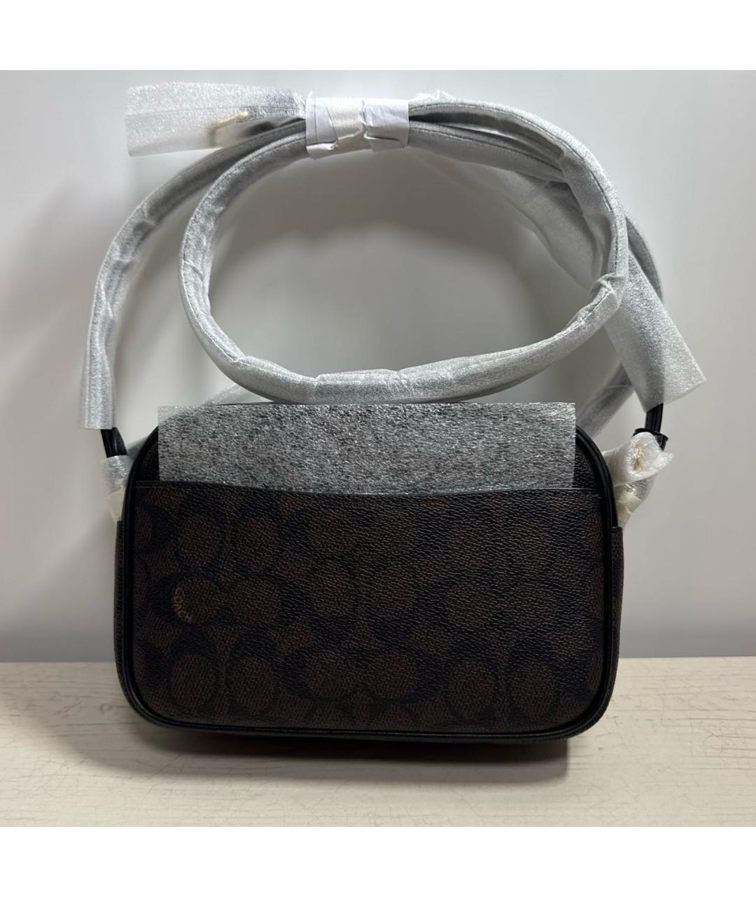 COACH Коричневая сумка через плечо, фото 7