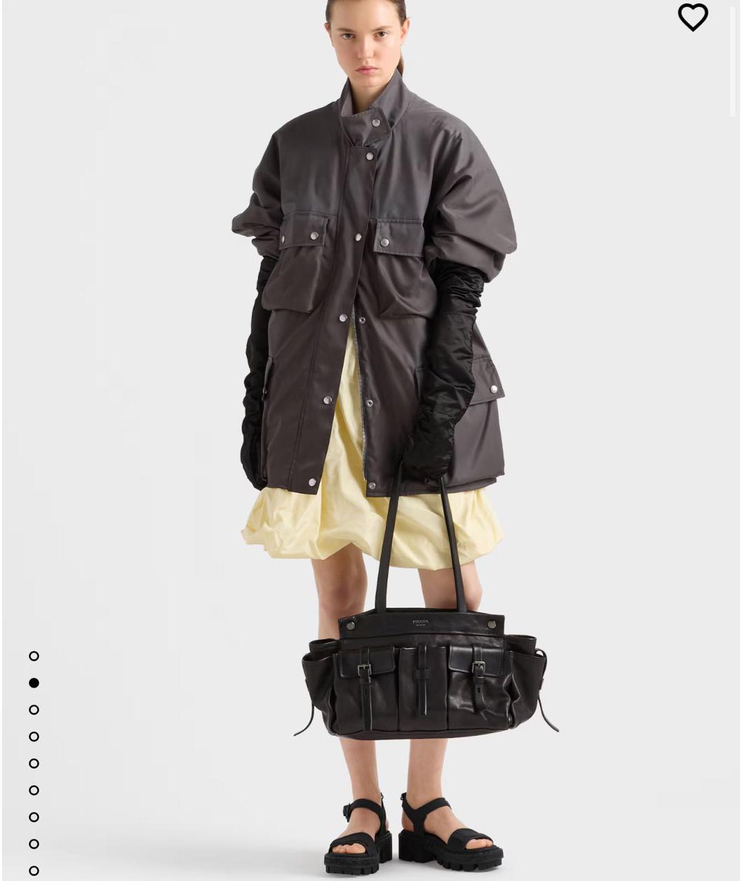 PRADA Черная сумка тоут из лакированной кожи, фото 2