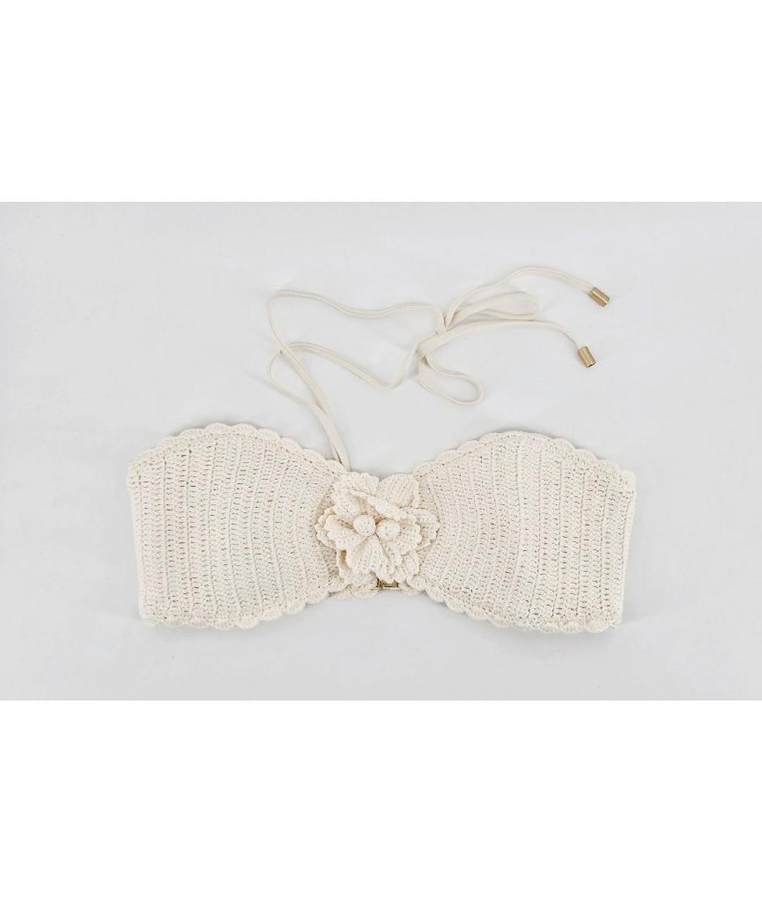 ZIMMERMANN Белый хлопковый купальник, фото 2