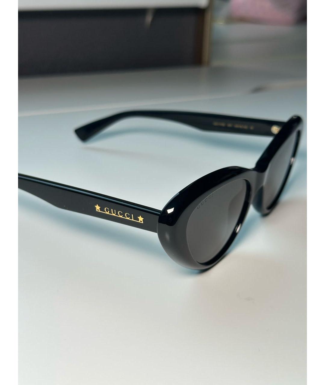 GUCCI Черные пластиковые солнцезащитные очки, фото 3